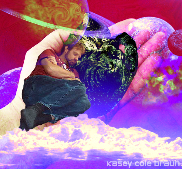 kc sleeping on cat