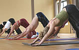 a class at yoga sangha